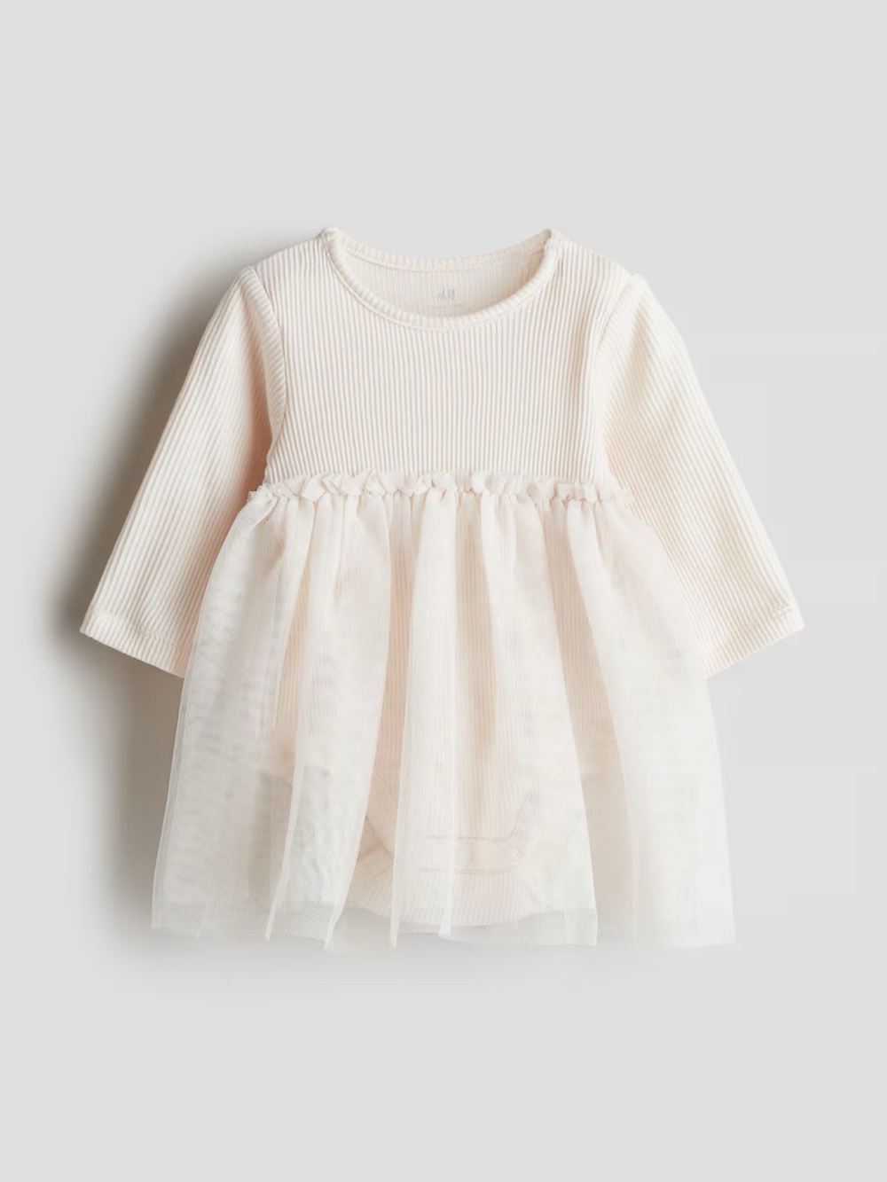Bodysuit Dress with Tulle Skirt